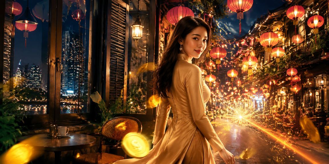 Người dùng tại Hà Nội trong quán cà phê kiểm tra thông tin tài khoản và bảo mật trên điện thoại