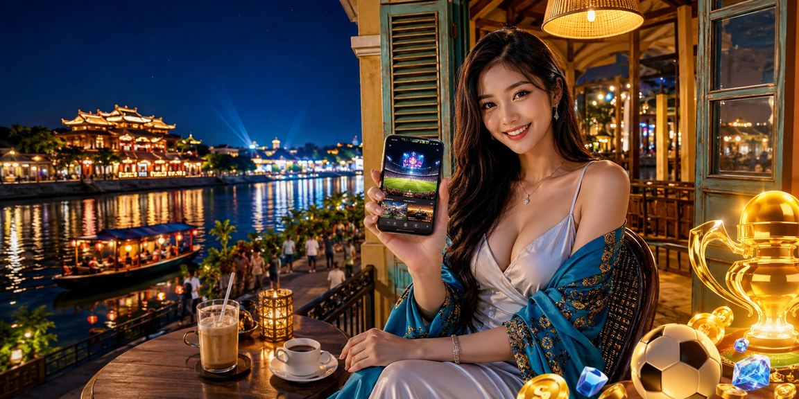 Người chơi esports tại Huế theo dõi kết quả cá cược trên điện thoại bên cốc cà phê
