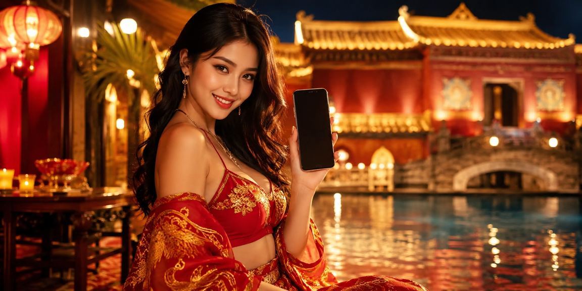 Người dùng tại chợ đêm Huế xem thông tin đăng ký và ưu đãi tài khoản gg99 trên điện thoại